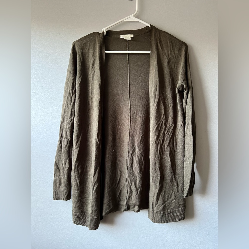 Dark green cardigan